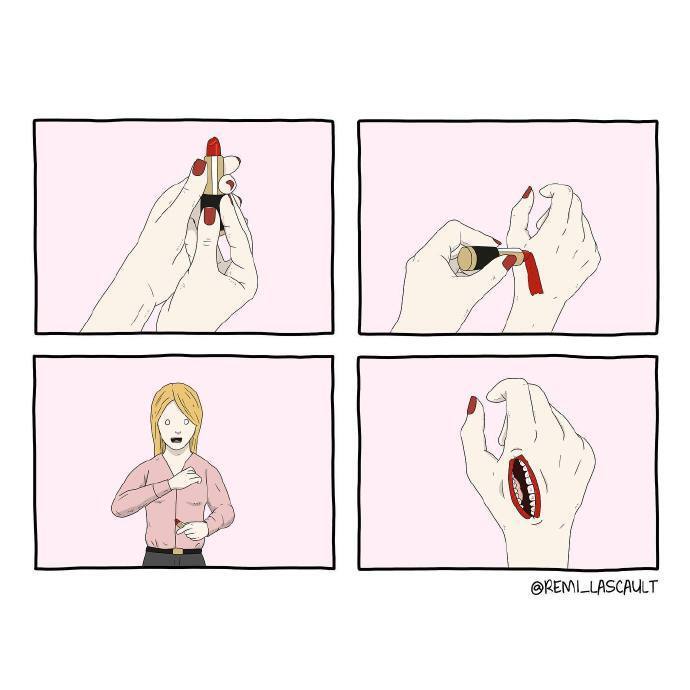破脑洞漫画 - 口红
