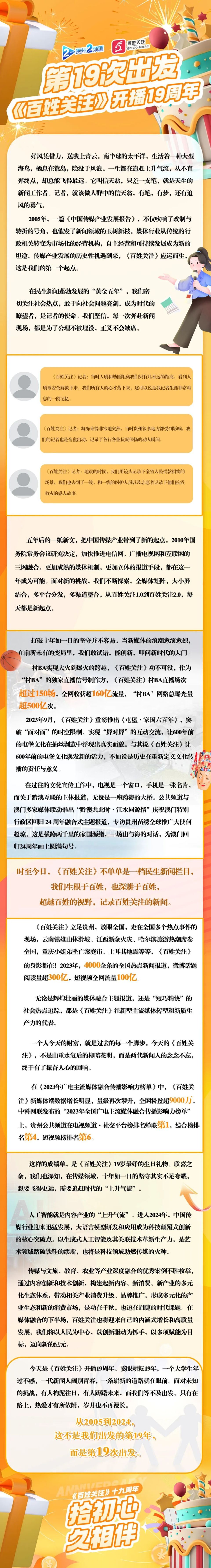 第19次出发,一条崭新的道路就在眼前 ——《百姓关注》开播19周年了!