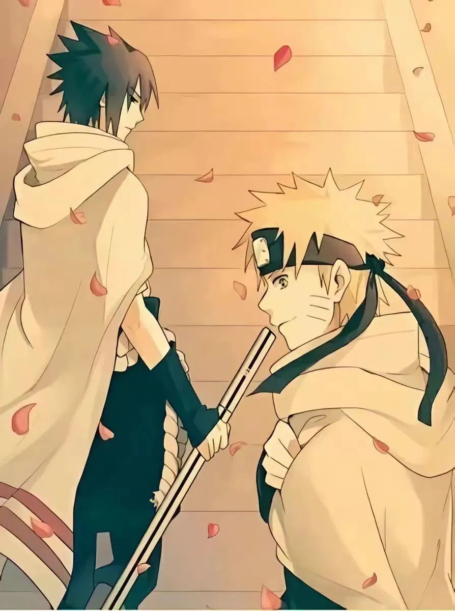 火影忍者漩涡鸣人和宇智波佐助帅气羁绊手机壁纸9p粉丝yc分享