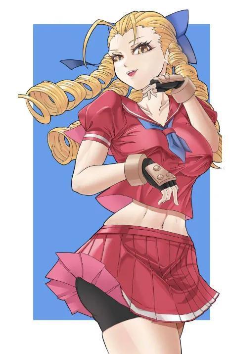 《街霸》神月卡琳,招式大开大合的大小姐,究竟满足哪些人的xp?