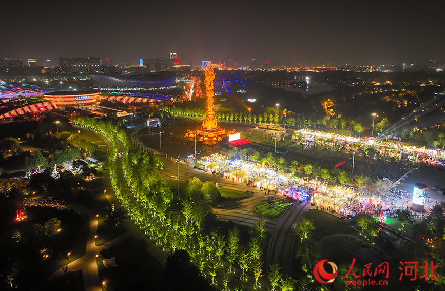 河北夜景 唐山图片