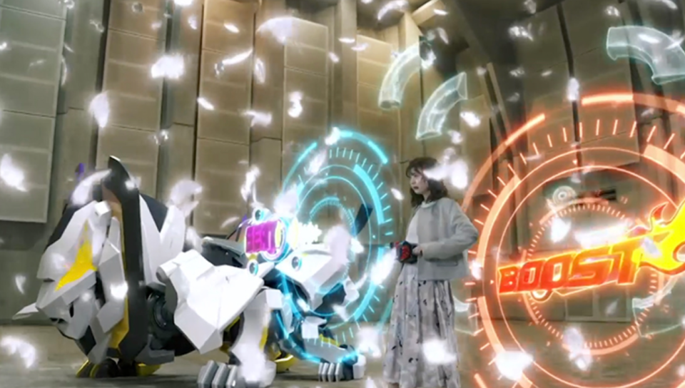 假面骑士极狐：娜猫和黄狮携手共战高强度发糖 景和表情很微妙