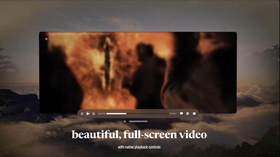 民间开发者出手visionpro第三方netflix客户端supercut问世