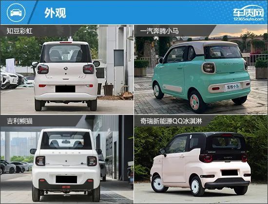 主打小巧可爱风格;吉利熊猫和奇瑞新能源qq冰淇淋则在今年分别完成了