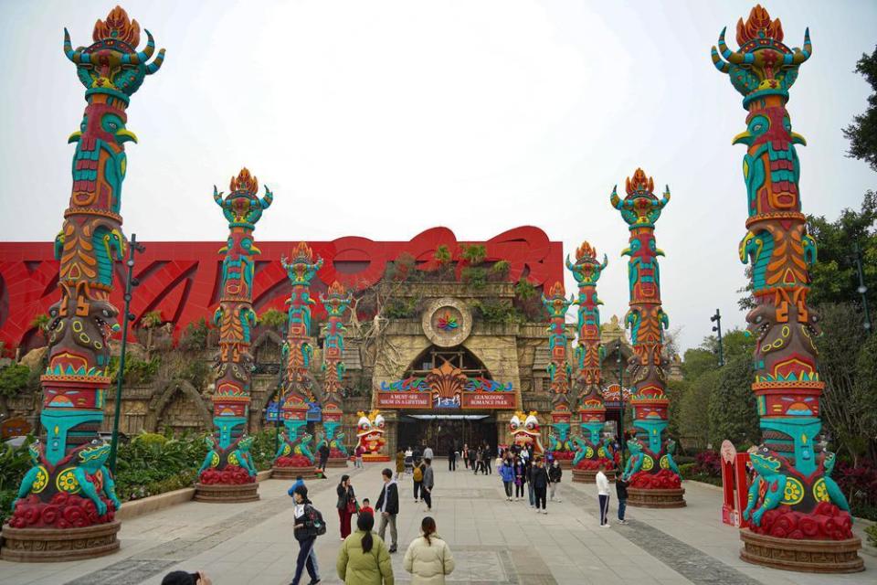 2月6日,位于佛山市南海区西樵镇的广东千古情景区于正式开园前开放