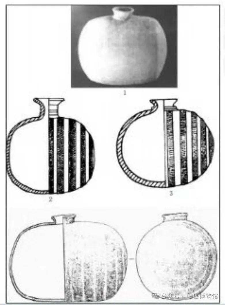 岷县博物馆馆藏秦代彩绘卷云纹灰陶茧形壶线上展-腾讯新闻