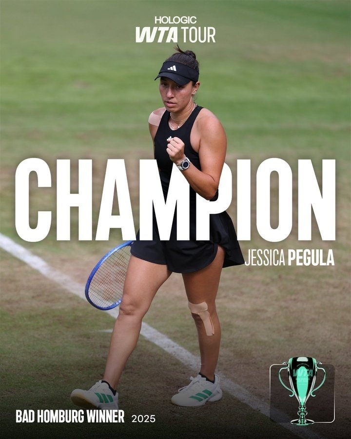 佩古拉2-0轻取斯瓦泰克，夺得WTA500巴特洪堡站冠军