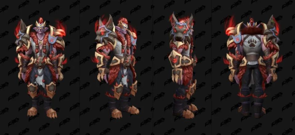 0德鲁伊职业套装,把狼头扛肩上了!