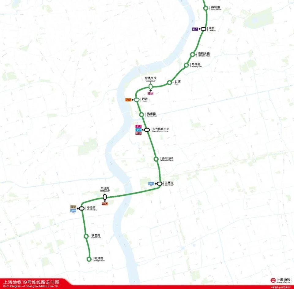 上海地铁19号线正式开工涉5个区直达高铁站有18座车站能换乘