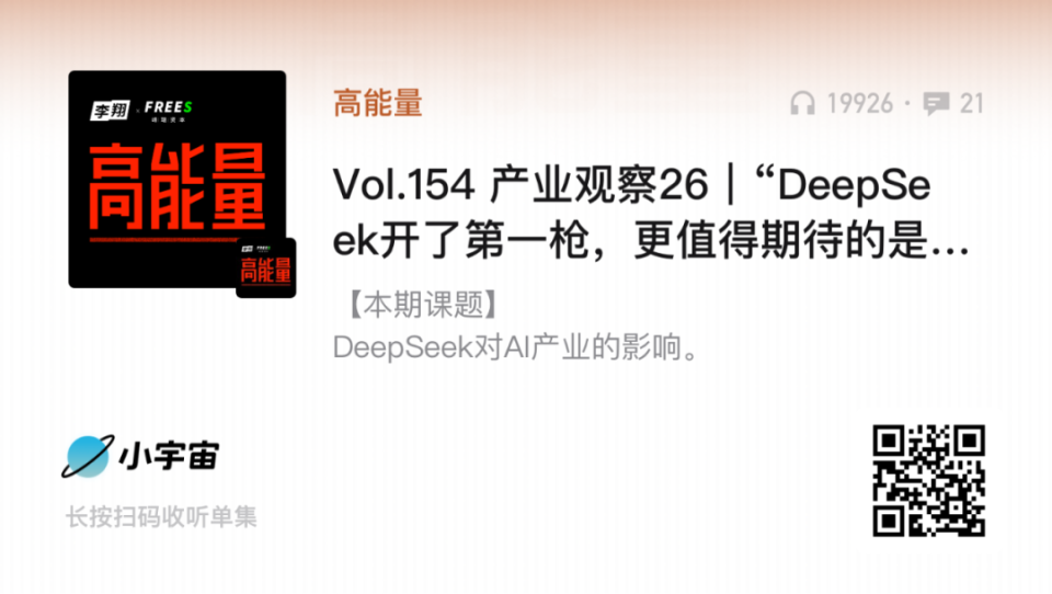 DeepSeek开了第一枪，但更值得期待的是AI普惠 ｜ 对话行云集成电路季宇