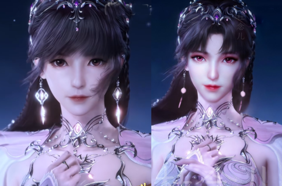 斗罗大陆小舞柔骨神装优化调整细化五官取消护肩新发型也太美了