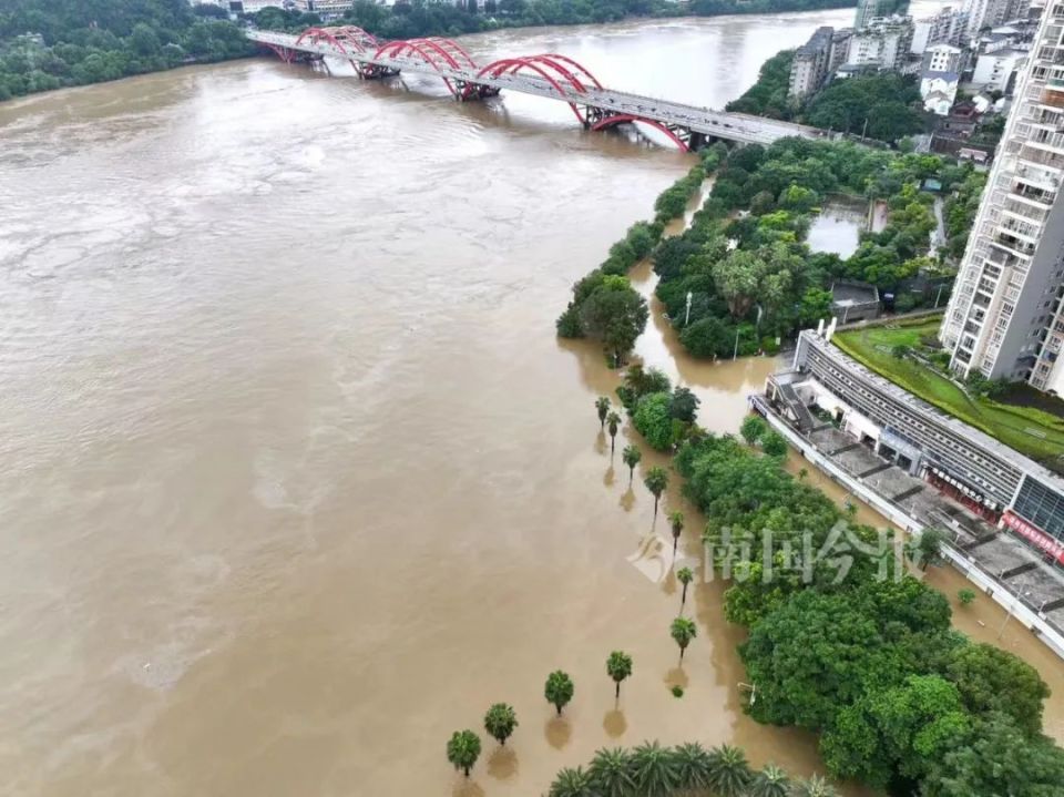 "1号洪水"现场直击!想看水,可看到的全是柳州人!