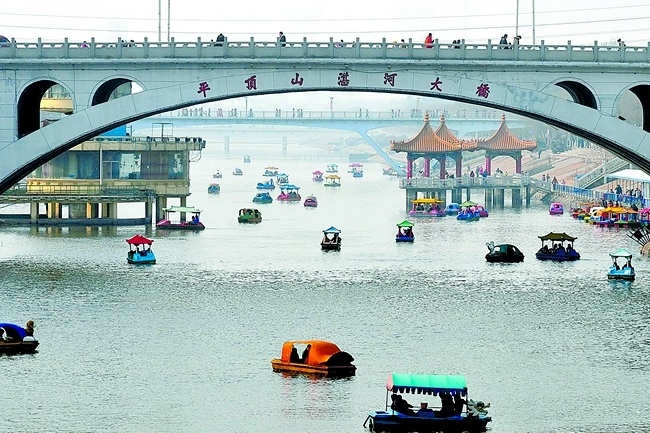 魅力鹰城山水风光篇河畅水清湛绿波岸美生态惠鹰城