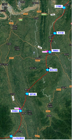 渝赤叙高速公路规划示意图该项目全线设计速度100公里/小时,其中