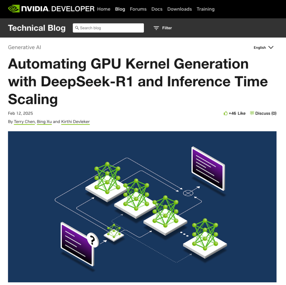 太猛了！英伟达让 Deepseek R1 编写 GPU 内核，结果 R1 写的比熟练工程师还好_腾讯新闻