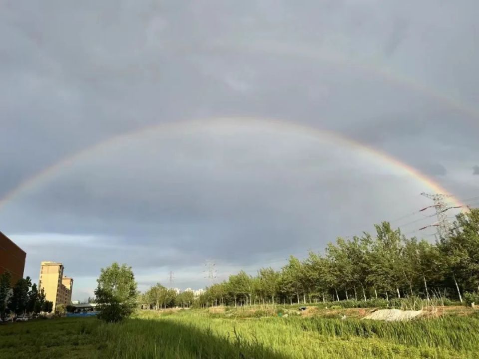 罕见 | 天津雨后彩虹!这么美的天空你遇到了吗?