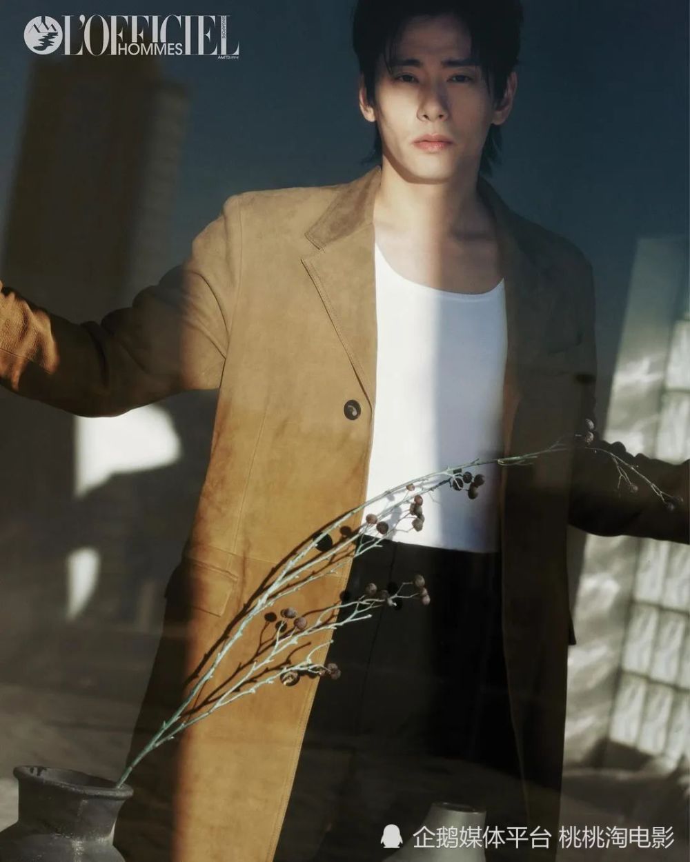 刘台午Lofficiel Hommes大片，韩系引力氛围缱绻_腾讯新闻
