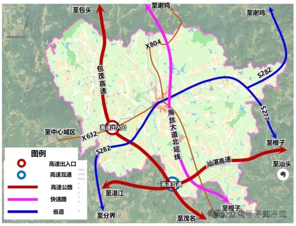 高州至茂名又规划新建一条快速路"海丝大道北延线"