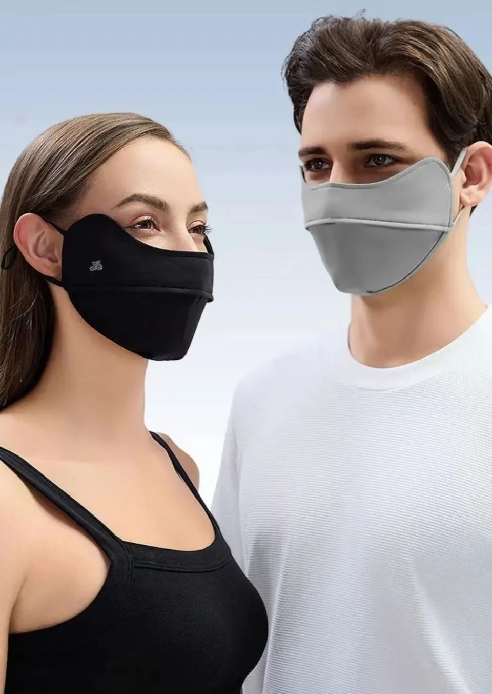 防晒"小冰皮",专利全波段面料做口罩,防晒力upf1800