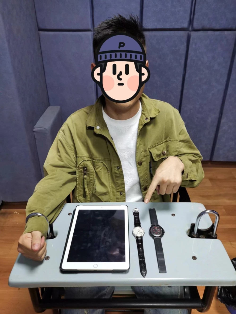 面对民警的讯问,犯罪嫌疑人尹某某如实供述了其于张先生报案前一天