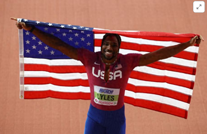 莱尔斯巴黎奥运会瞄准四金世锦赛400米接力摘银惹争议被骂吃照顾