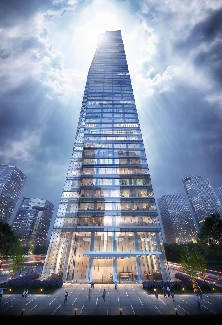 屹立云端之作 270米总部地标荣民金融中心盛大封顶_腾讯新闻