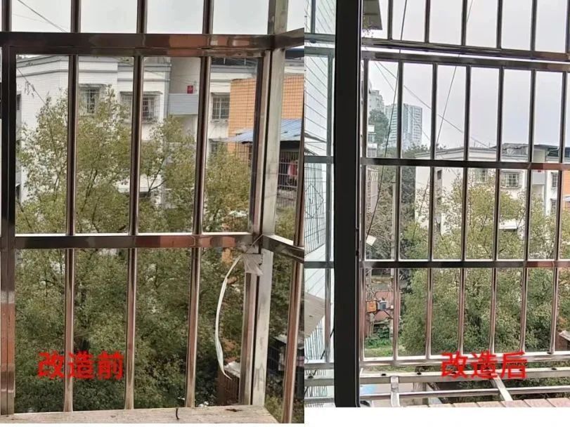"检查中,消防监督执法人员发现辖区某酒店在走廊两侧窗口加装铁栅栏