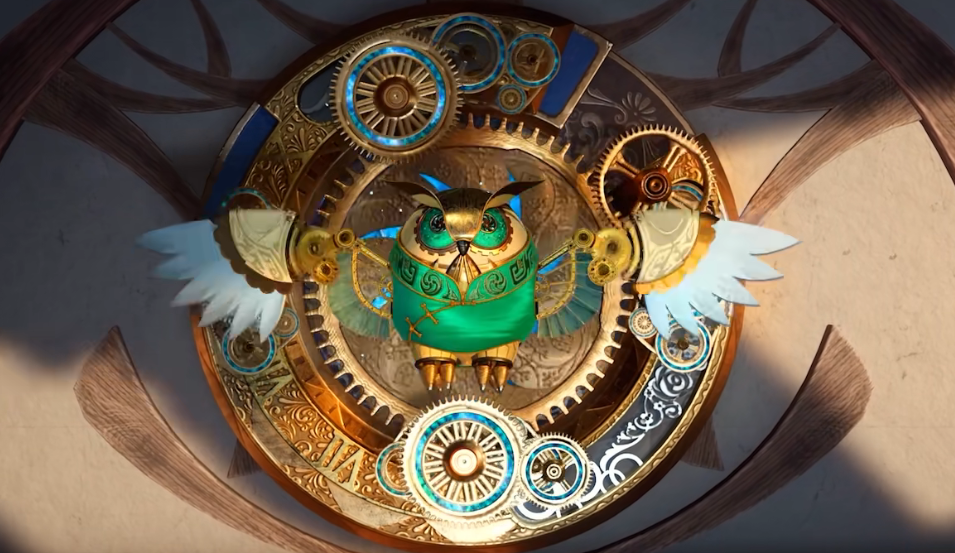 的确黄金铁三角的雕塑在史莱克学院里面一直都是非常瞩目的,看着就