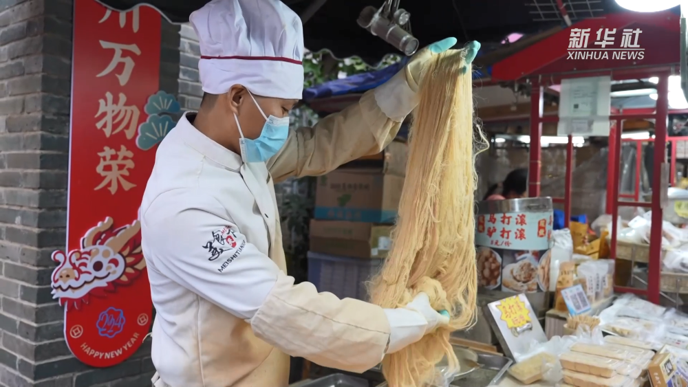 龙须酥摊位图片图片