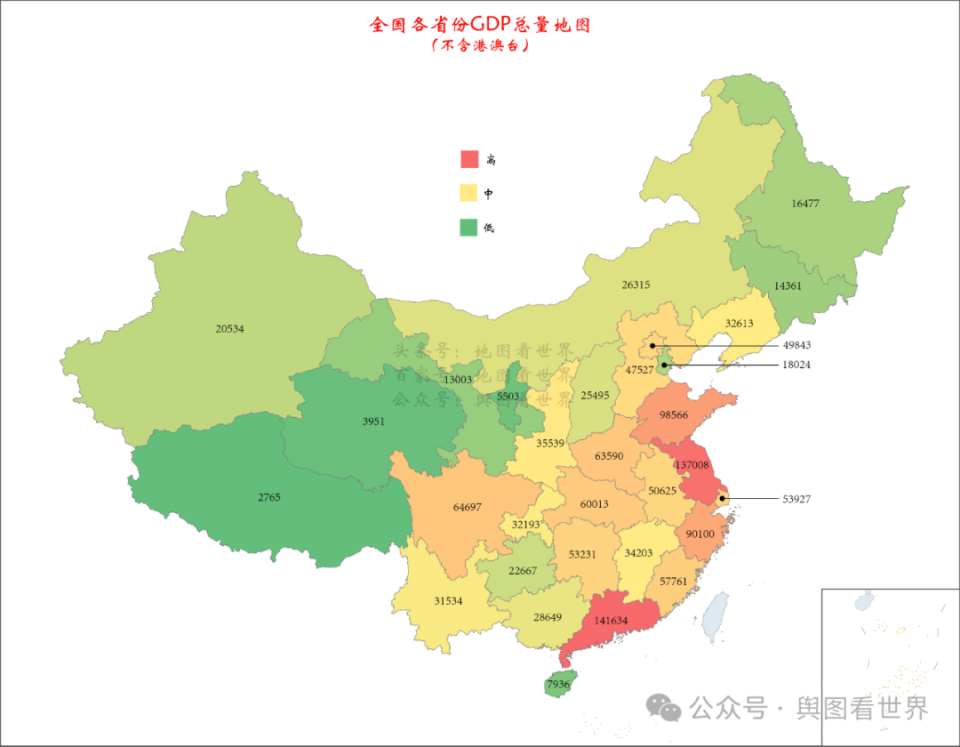 2024年全国31省份gdp排名:广东连续36年总量第一,山西增速最低