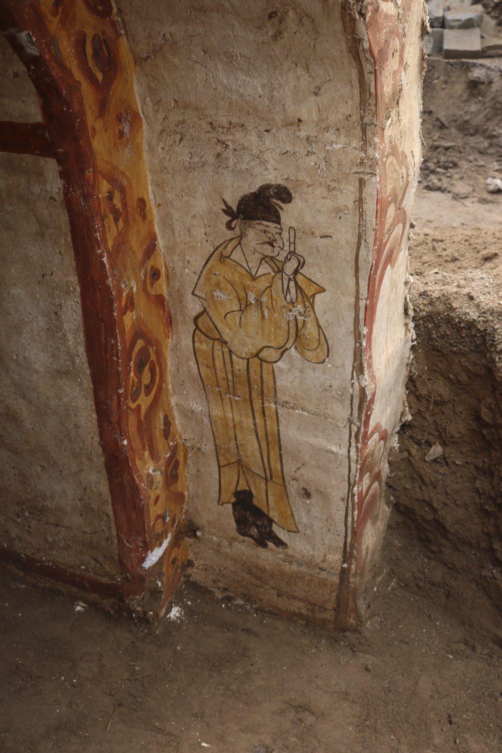 山西公布一唐代树下人物图壁画墓考古信息