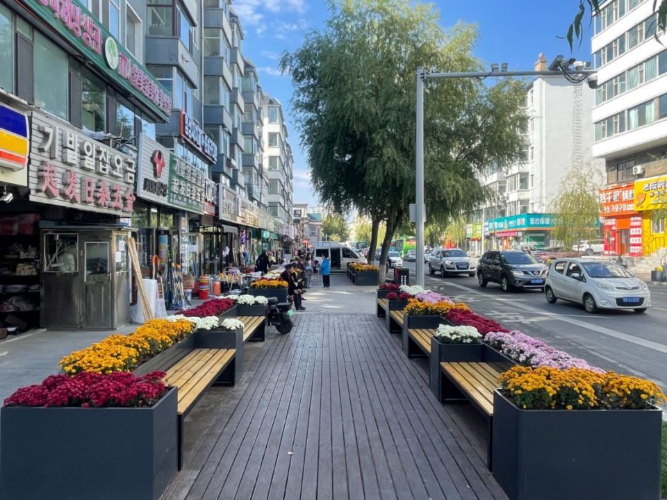 延吉熟悉的街景有了别样味道