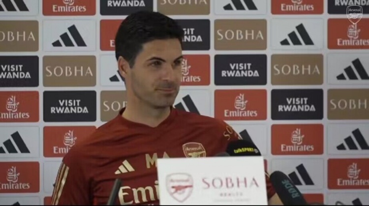 阿尔特塔:会有六万人关注曼城比分 球队进步就像滚雪球