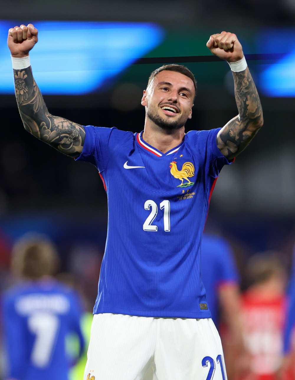 足球——友谊赛:法国胜卢森堡