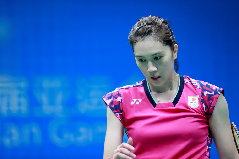 9月29日,日本队选手大堀彩在比赛中.