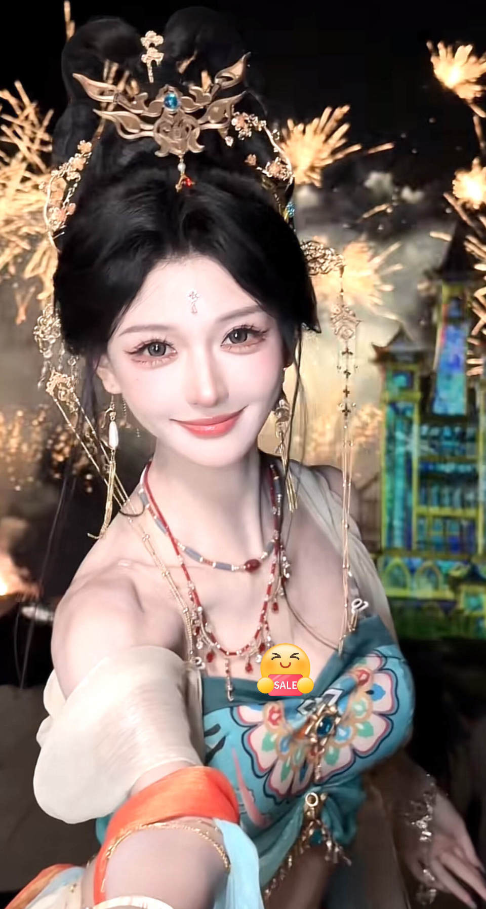 小玥玥cos杨玉环，身穿神女衣裙，玩家：可以媲美baby了_腾讯新闻