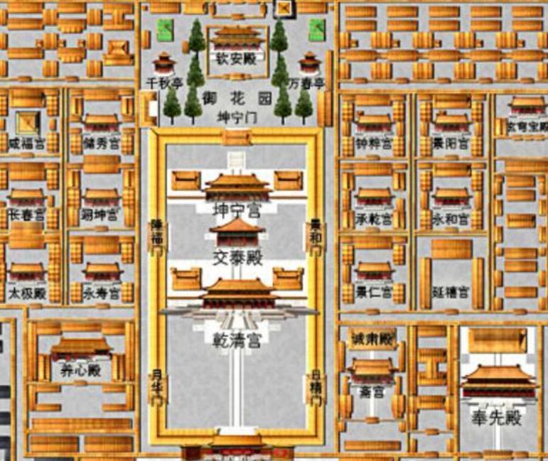 可以在内外廷自由出入,侍卫则只能出入在外廷,由于乾清宫属于内廷了