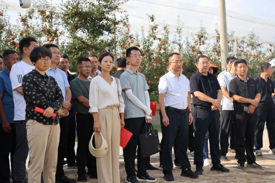 浩,延安市植保植检站副站长张亚琳丶洛川县政府副县长张军旗参加会议