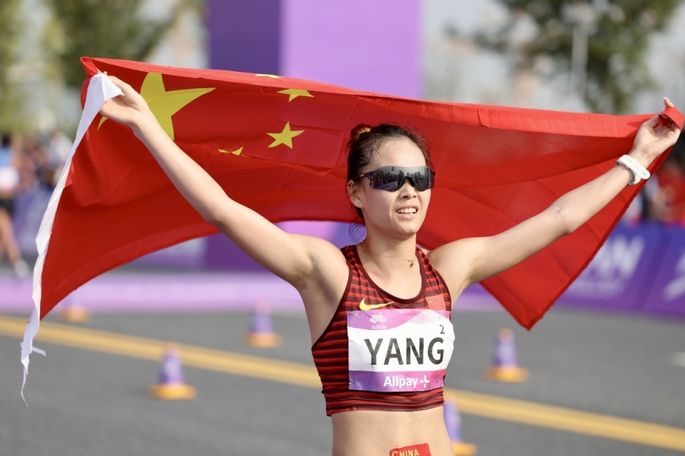 杭州亚运会丨田径——杨家玉,马振霞包揽女子20公里竞走冠亚军-腾讯