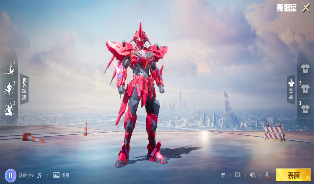 来自"中转盘"古神战甲,颜色也与红色螳螂高度相似,同样属于机甲类型