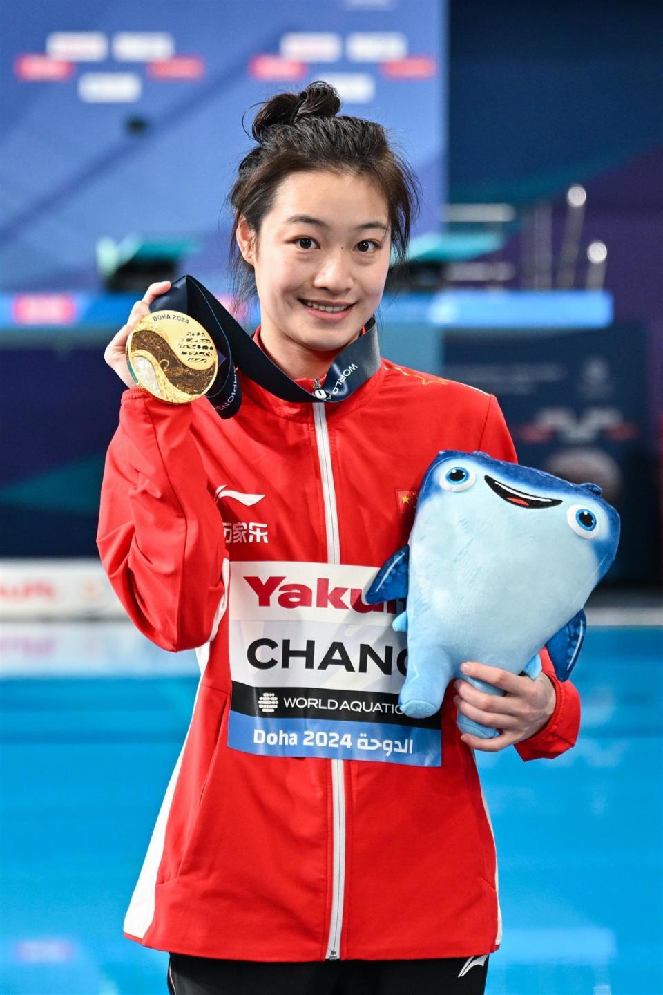 湖北奥运冠军添新人,昌雅妮站上巴黎奥运会跳水最高领奖台