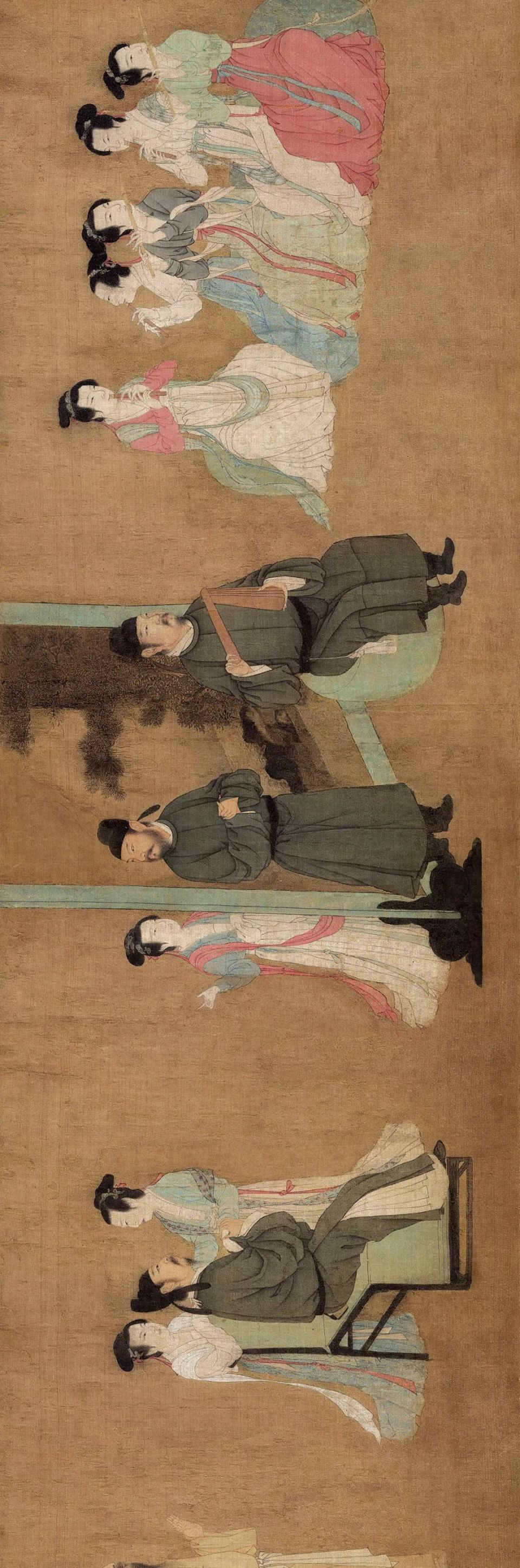 第二批禁止出国(境)展览文物系列（十五）五代 顾闳中《韩熙载夜宴图》卷（故宫博物院）_腾讯新闻