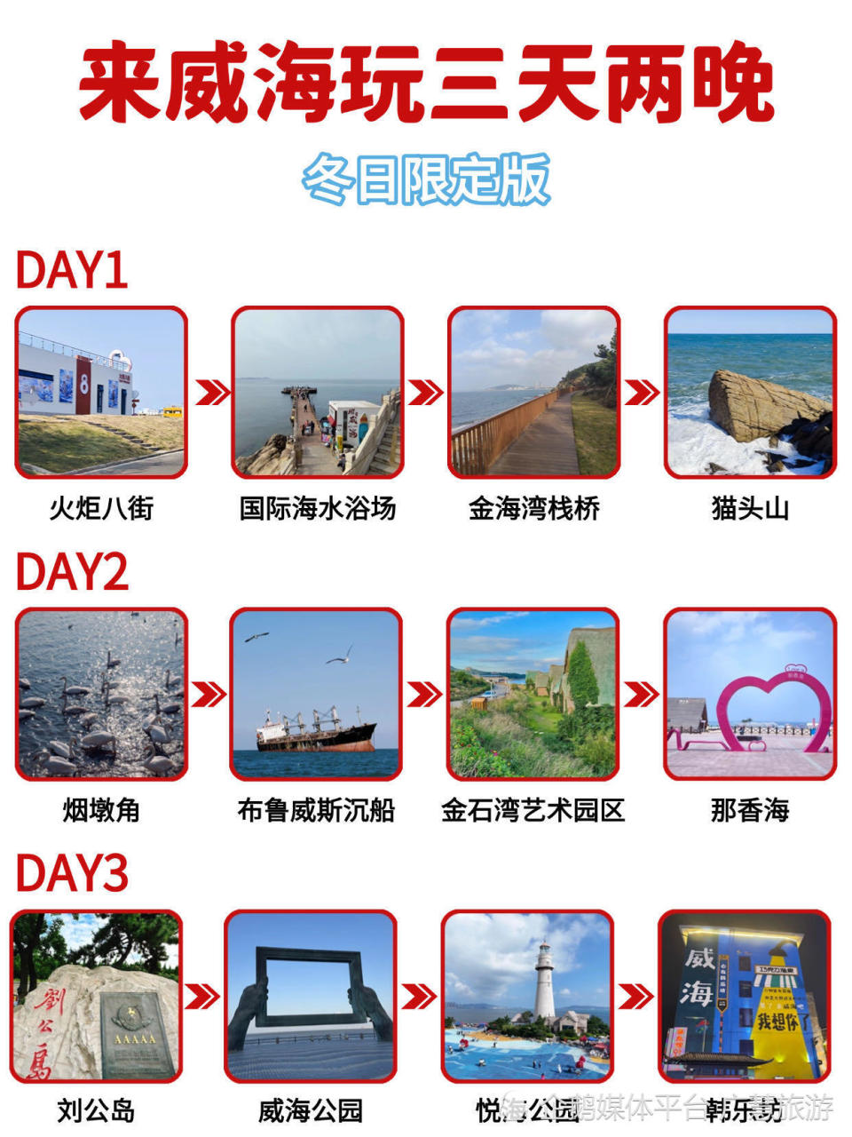威海三天两夜的旅行攻略，来啦_腾讯新闻