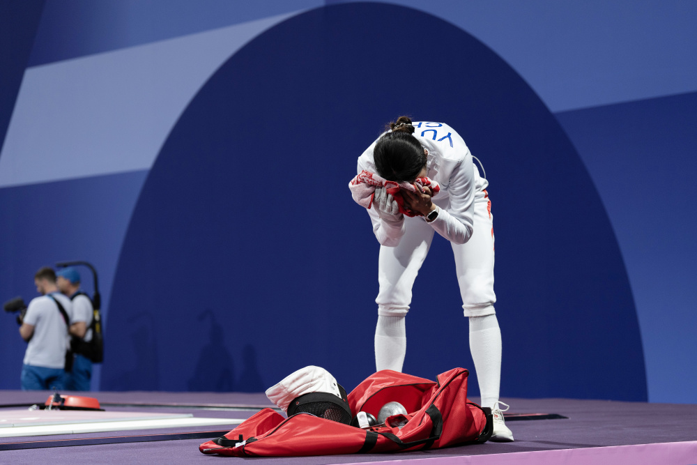 巴黎奥运会|击剑——女子个人重剑:余思涵无缘半决赛(2)