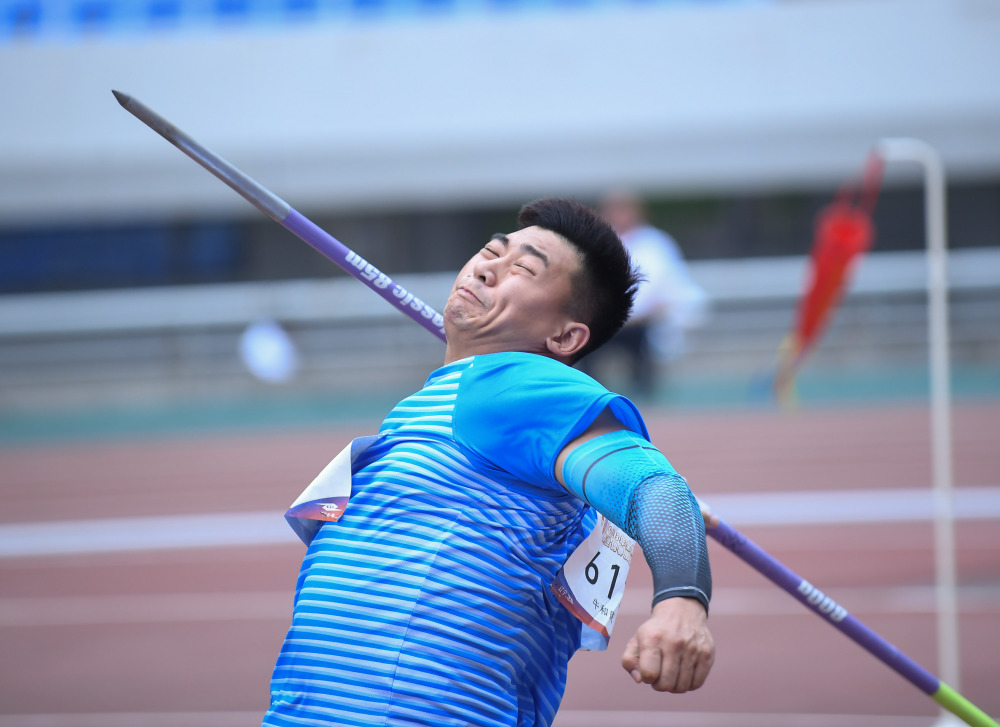 体育田径全国冠军赛男子标枪赛况