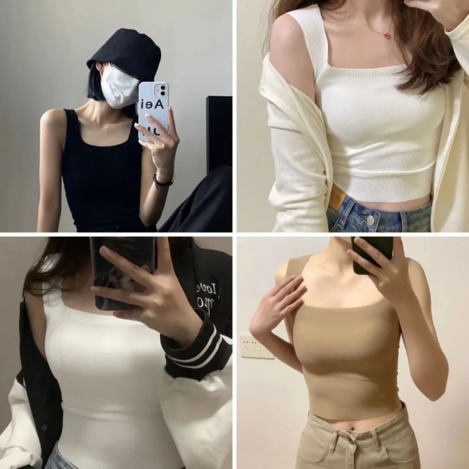 得不会暴露也不过于保守,优秀的拿捏小性感的分寸不习惯单穿背心的姐