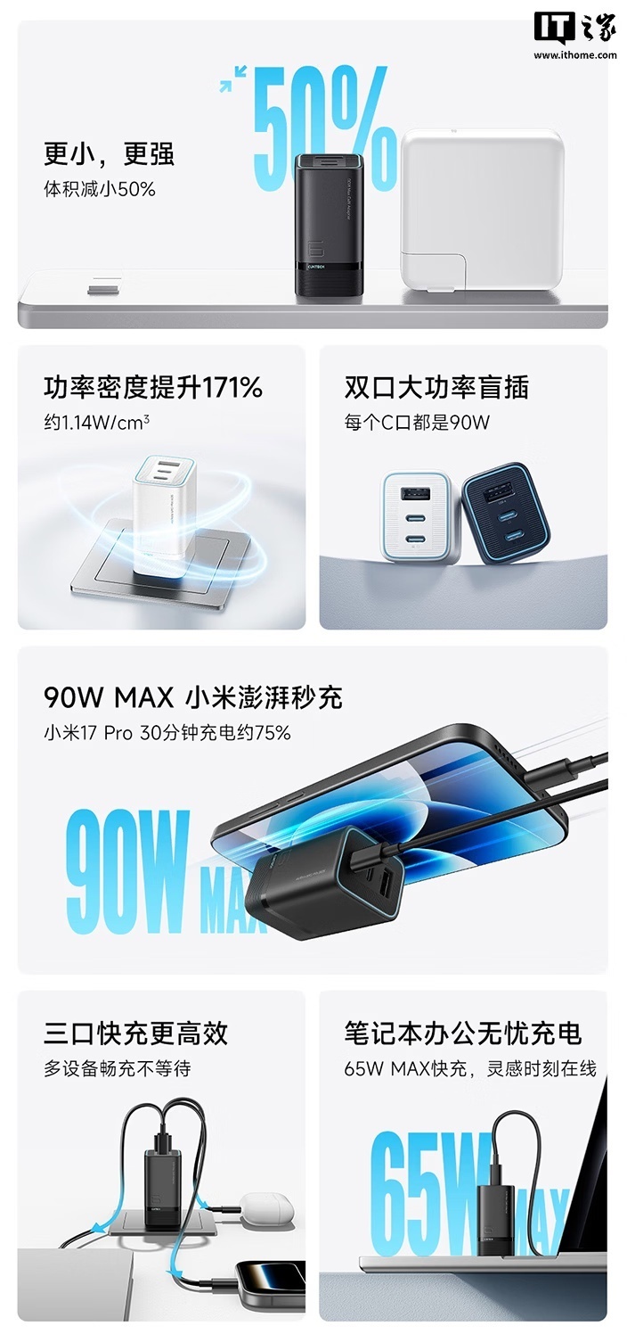 酷态科 6 号 mini 充电器首销：2C+1A，99 元起_腾讯新闻