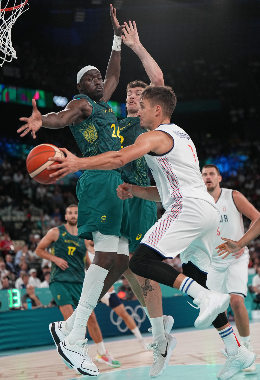 巴黎奥运会丨篮球——男子四分之一决赛:塞尔维亚队晋级半决赛