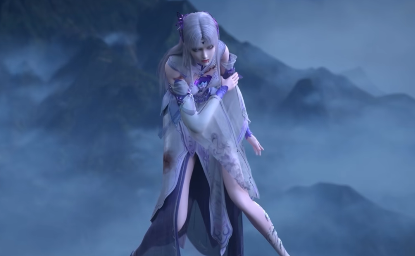 斗破苍穹:小医仙战损姿态来袭,胸衣破碎,浑身浴血,内八大长腿太令人