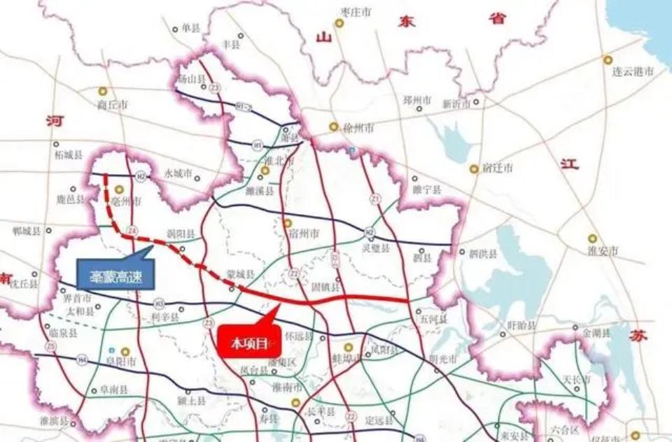 蒙城高速公路,简称五蒙高速,它是安徽省发布的《安徽省高速公路网规划